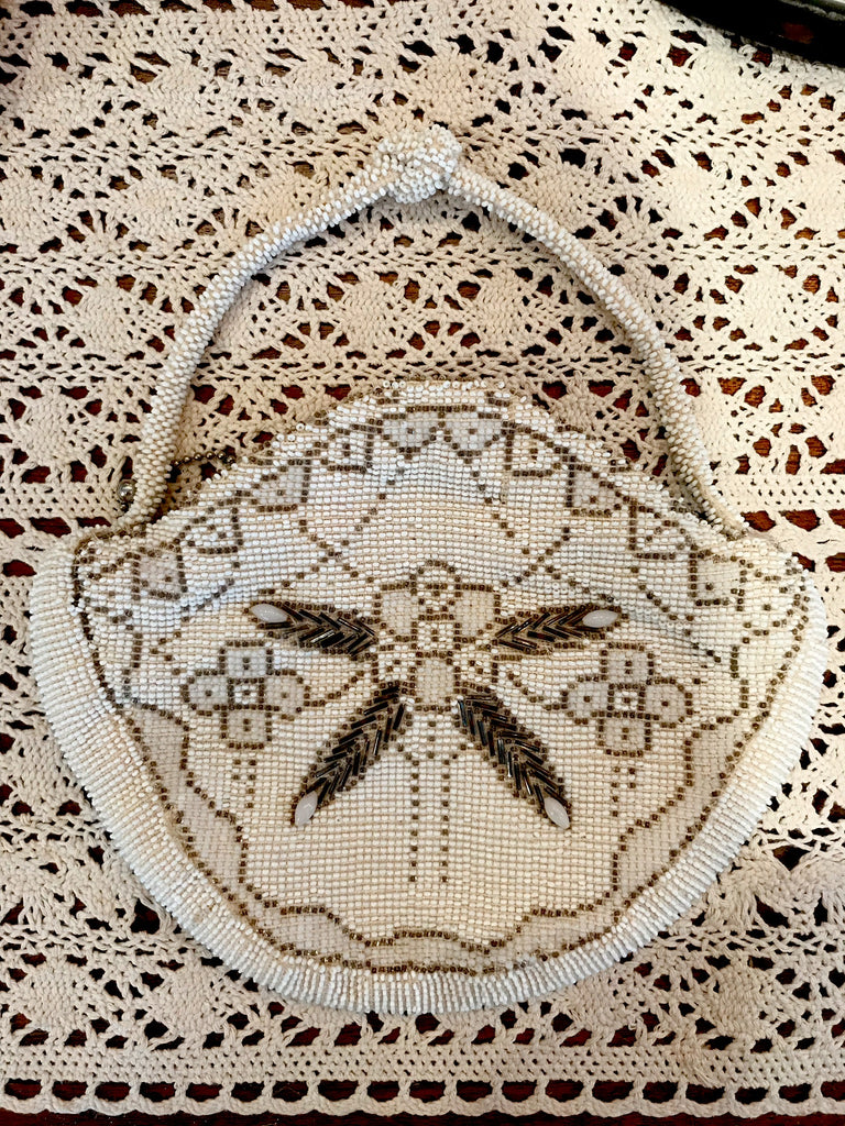 Vintage small beaded evening bag